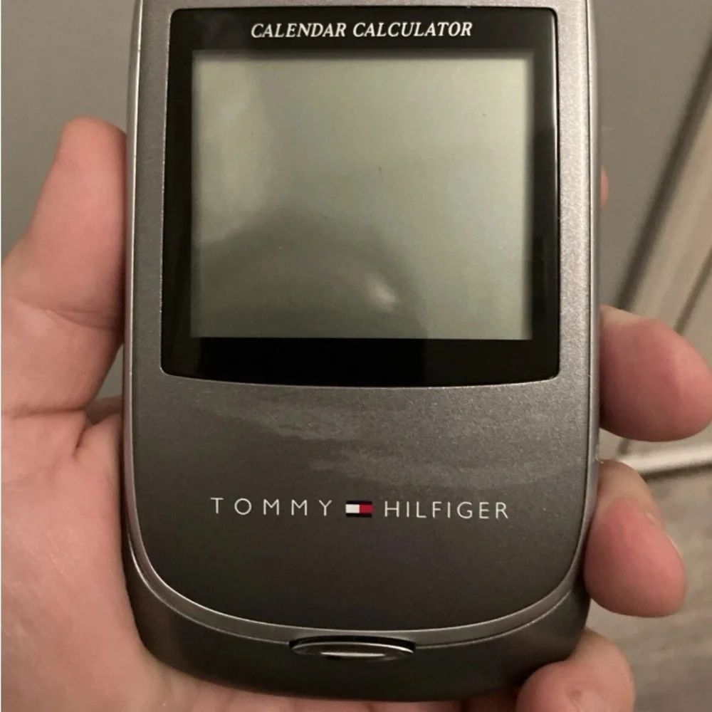 Tommy Hilfiger Silver Desk Calculator